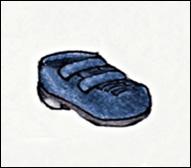 centímetro a mais da anatomia do pé; em relação ao material, ele deve ser confeccionado em couro macio ou lona/algodão.