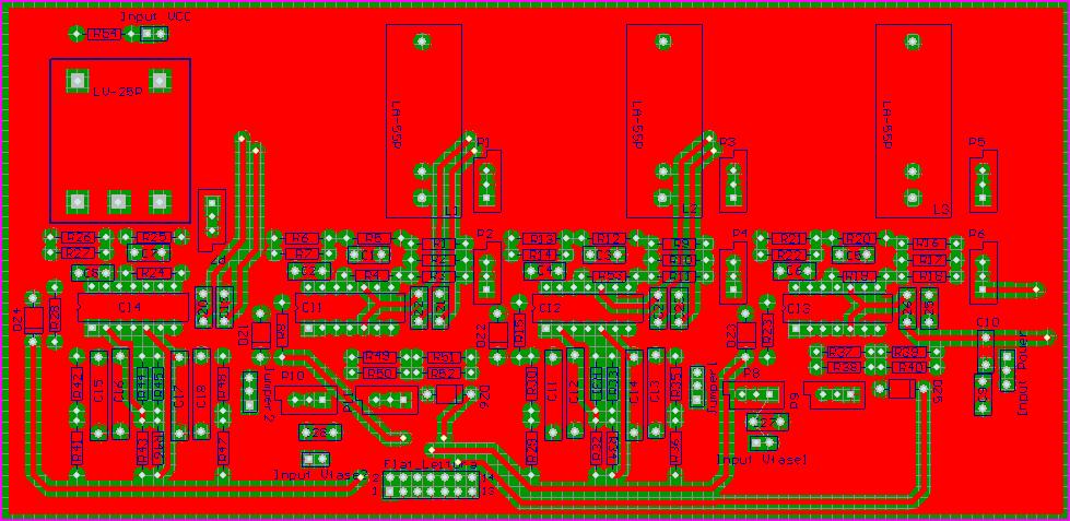 Figura 6-5 Lado Superior da PC da Placa de Condicionameno de Sinais Figura 6-6 Lado nferior da PC da Placa de Condicionameno de Sinais Por se raar de um