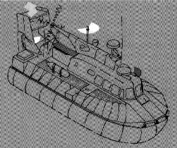 34 (a) - Submarino navegando na superfície, exibindo, além das luzes previstas no RIPEAM, luz âmbar intermitente quando fundeada exibe, além das luzes prescritas para praticagem, a luz (luzes) ou