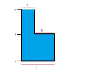 5 a QUESTÃO: (1,2 ponto) Um recipiente na forma ilustrada a seguir está preenchido com água (densidade igual a 1000 kg/m 3 ).