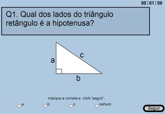 Nele encontraremos um quiz de perguntas e