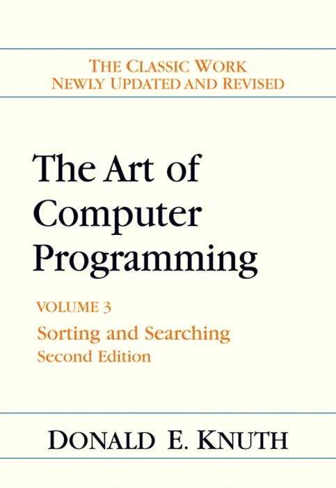 [Knuth, 1997] The Art of Computer Programming, Volume 1: Fundamental Algorithms, 3rd Edition. Donald E. Knuth. 1997, 672 pp.