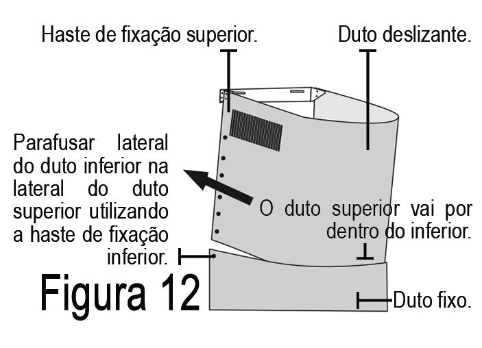 Ao finalizar todo o processo de montagem de sua coifa, encaixe-a no