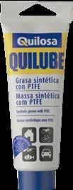 Lubrificantes BRICOLAGE LUBRIFICANTES E DECORAÇÃO 200 ml 400 ml 3,60 4,55 Quilube Aerossol 100 ml 450 gr 3,35 13,71 Quilube Grasa 5 kg 98,57 Lubrificante sintético multiusos com PTFE.