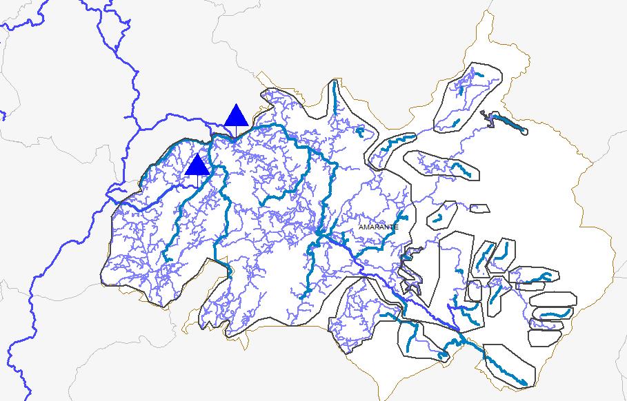 ESTUDO DE CASO Figura 19 - Abastecimento ao Município de Amarante (AdNorte, 2017) O Município de Amarante é abastecido em alta pelo Sistema Adutor de Lever (Águas do Douro e Paiva, S.