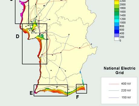 >= 2900h/ano e batimetria <=40m,, fora das zonas de exclusão, consentindo um tipo de fundo não rocha 2ª