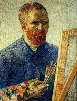 7) Atente-se a linguagem não verbal expressa na tela: auto retrato de Vincent Van Gogh: Auto retrato diante de um cavalete, de Vincent Van Gogh Disponível em: https://br.pinterest.