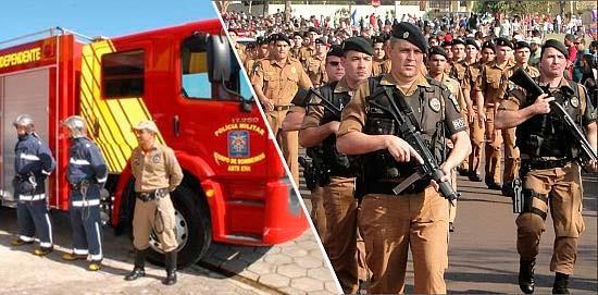Polícia Militar e Corpo de Bombeiros Às polícias militares cabem a polícia ostensiva e a preservação da ordem pública;