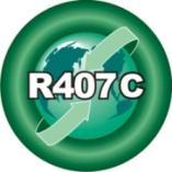 R407c é uma mistura de 3 componentes: R32 23% R125 25% R134a 52% no estado gasoso, estes fluidos estão separados; A CARGA TEM QUE SER FEITA COM O FLUIDO EM ESTADO LIQUIDO!