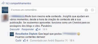 alinhando conteúdo ao funil de vendas. O resultado da postagem gerou um bom alcance orgânico e ótimos resultados. 7.