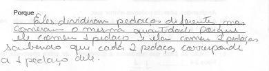 101 Protocolo Professora Ana Figura 36 - Respostas da Professora Ana à 5ª situação proposta 2º instrumento diagnóstico Um ponto que consideramos importante nas respostas, das professoras, é que elas