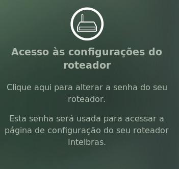 A interface de configuração lhe informará caso seja digitada uma senha inválida. Neste caso, você deve informar uma senha diferente.