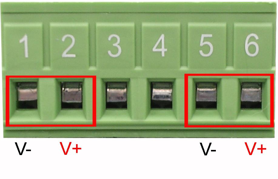 Vista superior O painel superior do Switch Industrial 10/100BaseTX de 5 e 8 portas está equipado um conector do bloco de