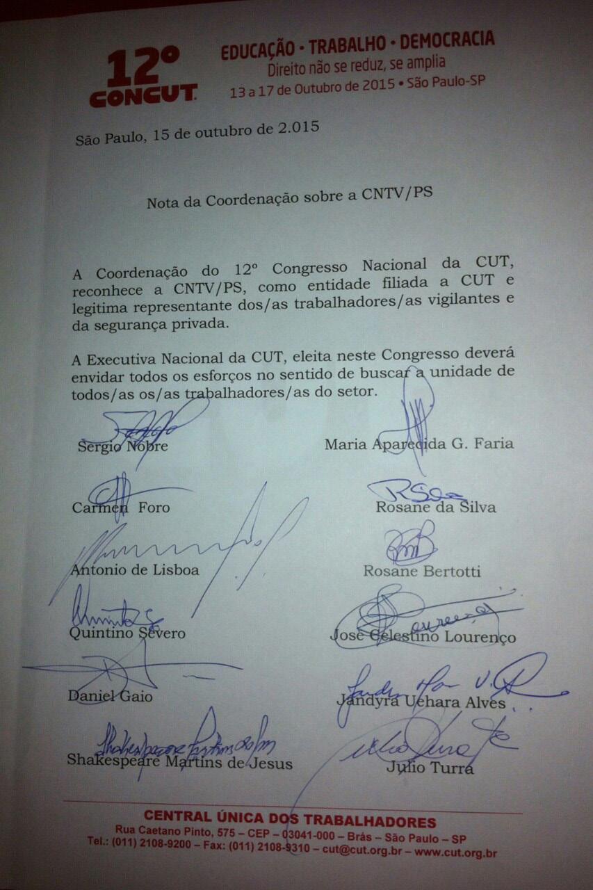 Agora, a CNTV aguarda a resposta da CUT sobre o pedido de reunião com a diretoria executiva para debater as próximas ações.