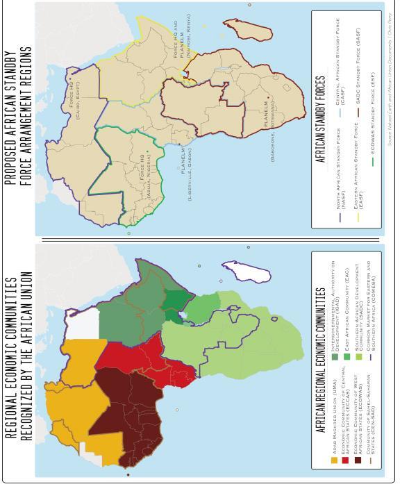 48 Figura 4 - Mapa das Comunidades Econômicas Regionais Africanas e das Forças Africanas de Espera Regionais