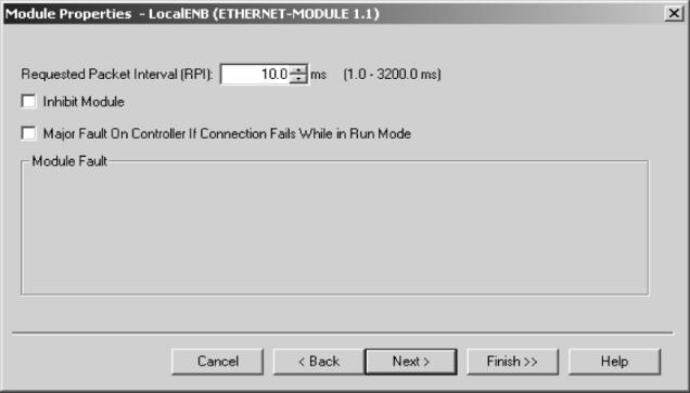 4 Elaboração do projecto e colocação em funcionamento Configuração do mestre (Scanner EtherNet/IP) Configuração da velocidade de transmissão Nesta janela pode configurar a velocidade de transmissão