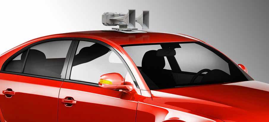 PAVIAN CAR Poderosa sirene eletrônica móvel para aviso de massa. Projetada principalmente para a instalação em vei culos e outros meios de transporte.