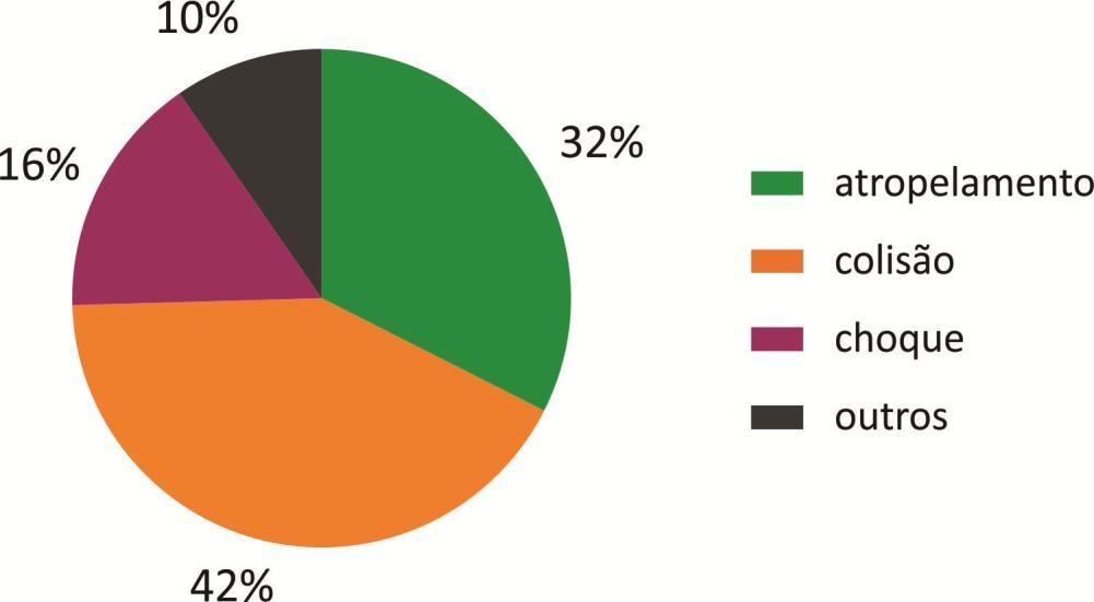 Diagnóstico da Subprefeitura do Butantã 2015 a 2017 Tipos de ocorrências fatais na