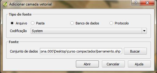 e Adequação Ambiental de imóveis rurais 7 2. Na barra de menus, selecione Projeto > Salvar como...; 3.