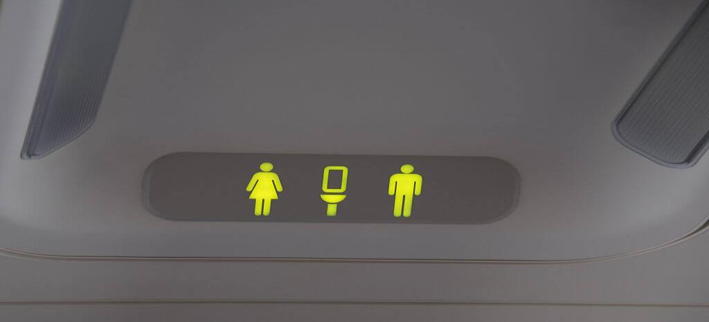Banheiros seguros: Quando um dos pilotos vai ao banheiro, um comissário de bordo entra na cabine e aguarda seu retorno. Isso é uma medida de segurança.