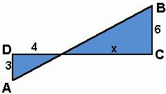 Dois triângulos são congruentes quando têm um lado, um ângulo, um ângulo adjacente e um ângulo oposto a esse lado respectivamente congruente.