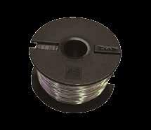 Bobina de fio em ferro recozido O fio utilizado é de arame recosido para melhor flexibilidade.