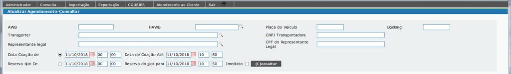 O sistema irá retornar à tela anterior mostrando a mensagem Operação concluída com sucesso.