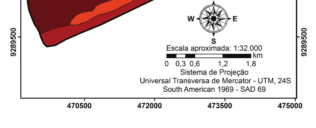 moderadamente vulnerável, onde predominam os Luvissolos e Argissolos com 59,25 %, e os Planossolos com 5,61% da área em estudo.