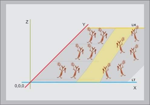 105 ' 4.3.2 ST'3B:'Deslocamento'em'diagonal' Deslocamentoemdiagonalocorrepelaexistênciadeumaáreadecontatoentredois grupos de figuras representando uma atividade de confronto.