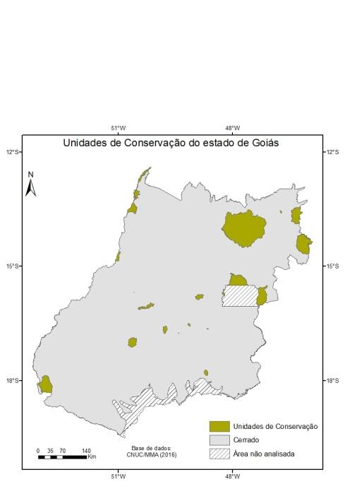 águ e de declividde do estdo de Goiás. Fonte: TerrClss (3), Meio Ambiente (6), ANA (6), CPRM (0).