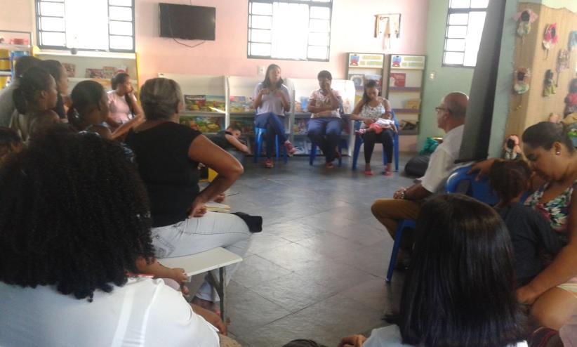 7.2- Encontro de Família: Realizado mensalmente, o encontro visa o fortalecimento de vínculos