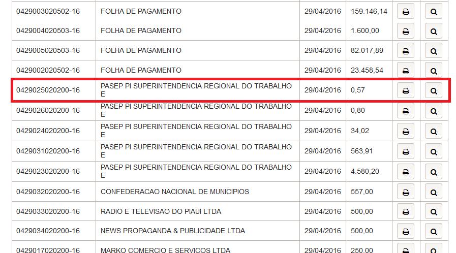 34 Despesas Empenhos (despesas individuais) Para acessar os Empenhos (Despesas), clique no ícone indicado: Você pode