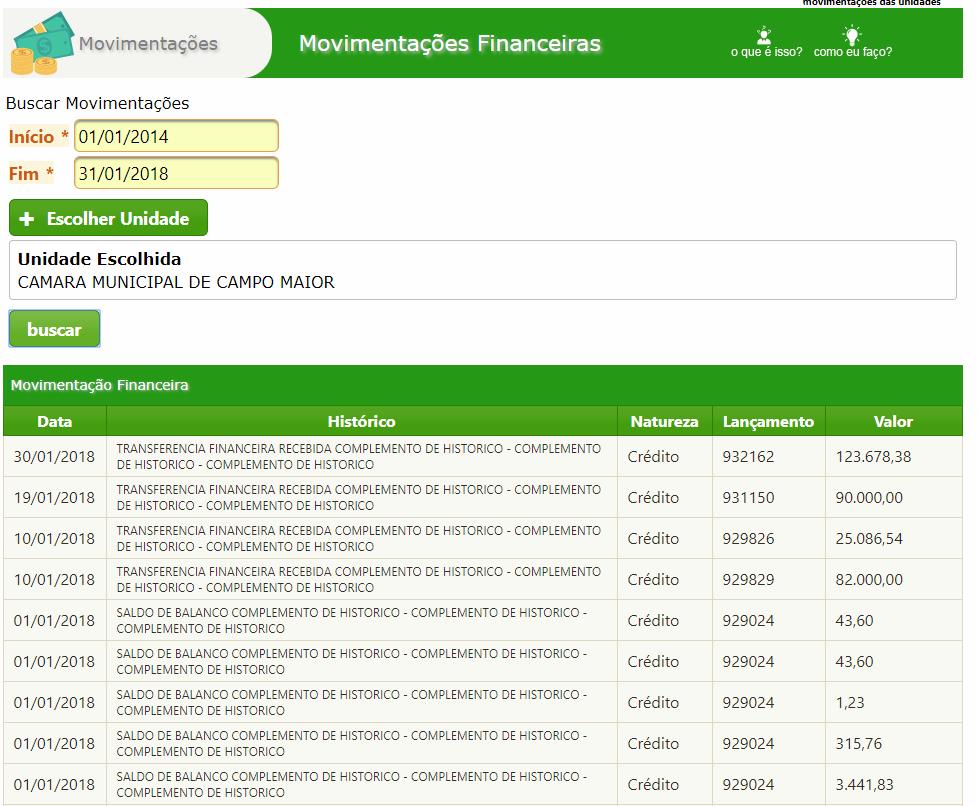 43 Operações financeiras de qualquer natureza