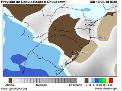 Prognóstico Ago/Set/Out: Para o mês de agosto, tendência de predominar precipitações pouco acima do padrão no nordeste e dentro do padrão nas demais regiões.