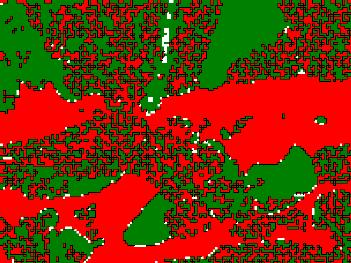 a) b) =20 µm; Mapa de Fases; Step=0.5 µm; Grid152x114 =20 µm; Mapa de Contornos; Step=0.