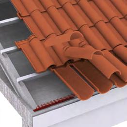 the roof tile and of the whole roof structure; reduced maintenance and natural thermal comfort in the dwellings.