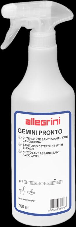 GEMINI CLEANER Detergente clorado, de acção desinfectante, para superfícies duras.