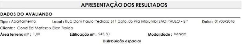 2.2.2. DETERMINAÇÃO DO VALOR UNITÁRIO Conforme resultados extraídos da pesquisa imobiliária devidamente homogeneizada -