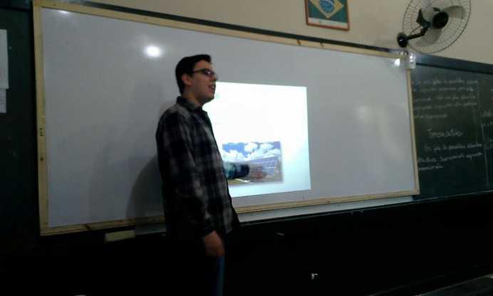 tema Fontes de Energia, com a turma 9ºA do Ensino Fundamental da E. E. E. M. João Pedro Nunes.