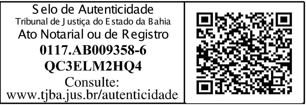 REGISTRO DE IMÓVEIS DA COMARCA DE SANTO ESTÊVÃO, BAHIA Porws Jumakwo DO ESTADO DA BANIA Horário de Atendimento: Das 08h00m1n às 12h00min / 14h0Omin às 16h0Omin, E-mail: risantoestevao@gmaitcom