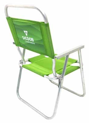CADEIRA DE PRAIA CÓD.: SCCP01 R$ 100,00 CARACTERÍSTICAS: Cadeira de Praia personalizada SICOOB CREDIRIODOCE.
