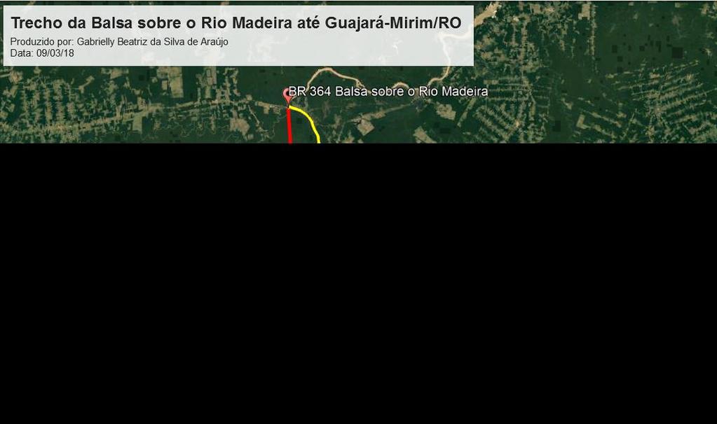 FISIOGRAFIA DO RIO MADEIRA: uma análise sobre a formação, estrutura e processos fluviais 120 Figura 1: Mapa da área de estudo Rio Madeira (trecho entre Porto Velho e Guajarámirim) Fonte: Google