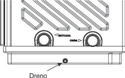 Manual de instalação, operação e manutenção Dreno de água Durante o funcionamento do equipamento,