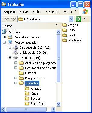 INFORMÁTICA QUESTÃO 31 Considere que você está diante de um computador com Windows XP, com o Windows Explorer aberto da forma como aparece na figura acima.