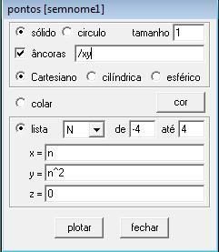 11 Passo 1 Configuração dos eixos.