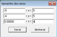 Use a tecla pg dn ou pg up para centralizar as coordenadas na tela.