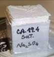 concentrações de cloreto de sódio, sulfato de sódio e nitrato de sódio), bem como ensaios de secagem