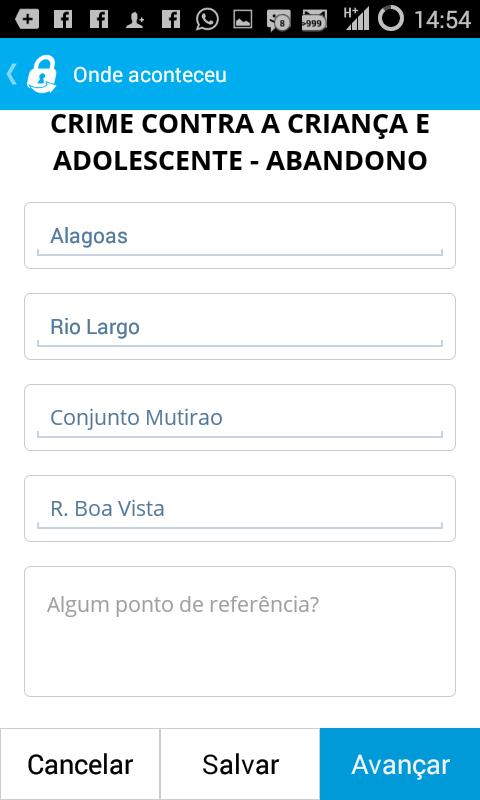 de ENVIO com o número