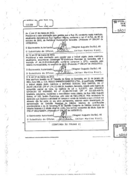 DOCUMENTAÇÃO Cliente CPF Michel de Oliveira Biancato 218.196.