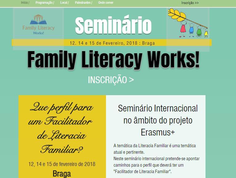 1. Informações Seminário Family Literacy Works Agrupamento de